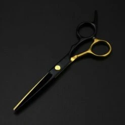 FUIENKO Professionelle JP 440c Stahl 6 Zoll Schwarz Gold Haar Schneiden Schere Haarschnitt Verdünnung Barber Cut Scheren Werkzeuge Friseur Schere,cutting