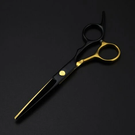 FUIENKO Professionelle JP 440c Stahl 6 Zoll Schwarz Gold Haar Schneiden Schere Haarschnitt Verdünnung Barber Cut Scheren Werkzeuge Friseur Schere,cutting 2 FUIENKO Professionelle JP 440c Stahl 6 Zoll Schwarz Gold Haar Schneiden Schere Haarschnitt Verdünnung Barber Cut Scheren Werkzeuge Friseur Schere,cutting – Bild 2