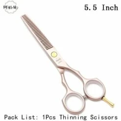 Friseur Schere 5.5 "Fuienko Rose Gold Salon Schneiden Schere Haar Ausdünnung Schere Barber Haar Schere A1104,A1104 Jin T 55N
