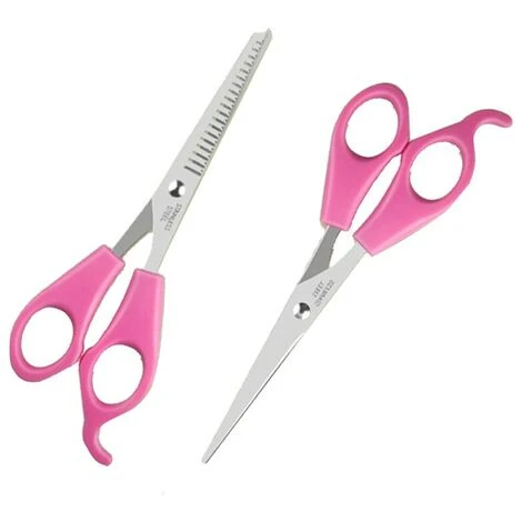 FUIENKO 2 Teile/satz Hohe Qualität Edelstahl Barber Haar Schneiden Ausdünnung Schere Schere Haar Schneiden Scheren Set Salon Werkzeuge,Rosa 4 FUIENKO 2 Teile/satz Hohe Qualität Edelstahl Barber Haar Schneiden Ausdünnung Schere Schere Haar Schneiden Scheren Set Salon Werkzeuge,Rosa – Bild 4