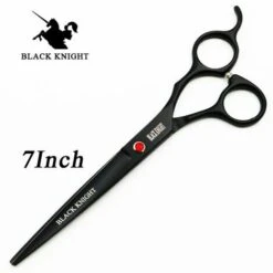 FUIENKO SCHWARZ RITTER 7 Zoll Friseur Schere Haar Schneiden Barber Schere Pet Schere Salon Schwarz Stil,1 Pcs