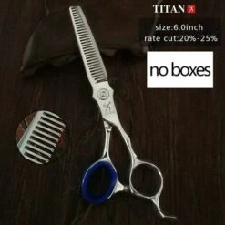 FUIENKO Titan Friseur Schere Friseur Schere 6,0 Zoll Schneiden Verdünnung Barber-tool,A630V NO BOXES 1PC