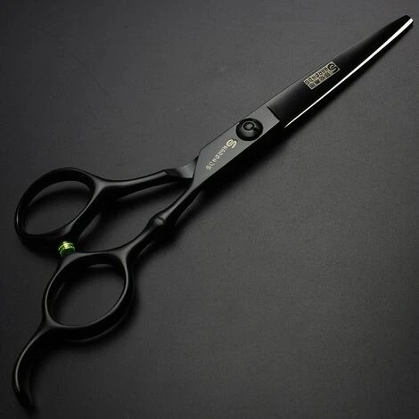 FUIENKO Schwarz Bambus Haar Schneiden Japan 6 "440c Stahl Schere Friseur Kits Clipper Friseur Schere Haar Scheren Barber Scissor,6 Inch Willow 5 FUIENKO Schwarz Bambus Haar Schneiden Japan 6 "440c Stahl Schere Friseur Kits Clipper Friseur Schere Haar Scheren Barber Scissor,6 Inch Willow – Bild 5
