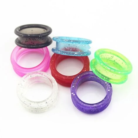 FUIENKO 10 Stücke Professionelle Silica Gel Haar Schere Ring Schneiden Barber Schleife Scissor Kreis Ausdünnung Schere Friseur Schere Ringe,Lila 2 FUIENKO 10 Stücke Professionelle Silica Gel Haar Schere Ring Schneiden Barber Schleife Scissor Kreis Ausdünnung Schere Friseur Schere Ringe,Lila – Bild 2