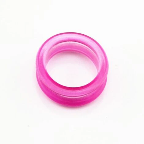 FUIENKO 10 Stücke Professionelle Silica Gel Haar Schere Ring Schneiden Barber Schleife Scissor Kreis Ausdünnung Schere Friseur Schere Ringe,Lila 3 FUIENKO 10 Stücke Professionelle Silica Gel Haar Schere Ring Schneiden Barber Schleife Scissor Kreis Ausdünnung Schere Friseur Schere Ringe,Lila – Bild 3