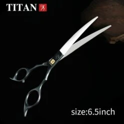 FUIENKO Titan Professional Hair Schere Friseur Schere Friseur Haare Schneiden Schere Scissor 6,5 Zoll 7,0 Zoll Schere Gebogene Schere,HPC65(6.5INCH)