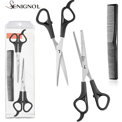FUIENKO SENIGNOL 3PCS Friseur Schere Haare Schneiden Friseur Set Styling Werkzeug Friseur Kamm Friseur Zubehör 1 FUIENKO SENIGNOL 3PCS Friseur Schere Haare Schneiden Friseur Set Styling Werkzeug Friseur Kamm Friseur Zubehör
