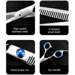 FUIENKO 11PCS Professional Hair Schneiden Schere Set Friseur Schere Haar Cape Friseur Ausdünnung Schere Haare Schneiden Schere Kit,5PCS,Vereinigten Staaten -Schneidwerkzeug US Store 67131662 5
