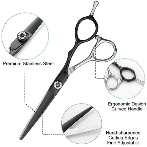 FUIENKO SENIGNOL 6 Zoll Haar Schere Dünner Professionelle Barber Scissor Set Haar Schneiden Schere Salon Haar Scheren 440C Japan Stahl,6.0 Thinning 2 FUIENKO SENIGNOL 6 Zoll Haar Schere Dünner Professionelle Barber Scissor Set Haar Schneiden Schere Salon Haar Scheren 440C Japan Stahl,6.0 Thinning – Bild 2