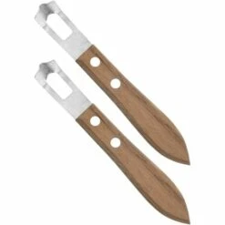 QERSTA 2 Stück U-förmiges Messer, Zitrusschäler Aus Edelstahl, Obst- Und Gemüseschneidewerkzeug (5,9 X 0,9 Zoll)