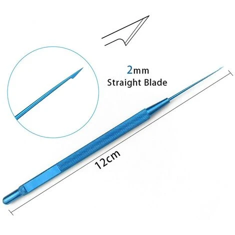 FUIENKO Titan Gerade Goniotomy Messer 120mm Lange Augenaugeninstrument 1 FUIENKO Titan Gerade Goniotomy Messer 120mm Lange Augenaugeninstrument