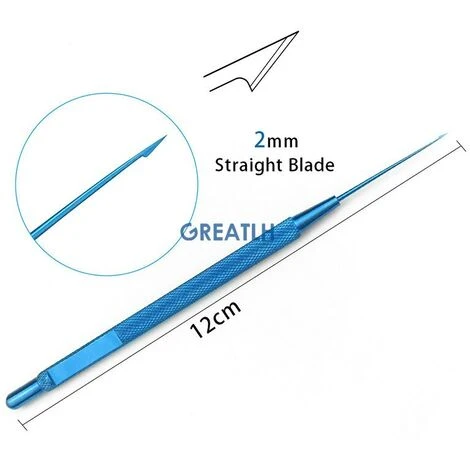 FUIENKO Titan Gerade Goniotomy Messer 120mm Lange Augenaugeninstrument 2 FUIENKO Titan Gerade Goniotomy Messer 120mm Lange Augenaugeninstrument – Bild 2