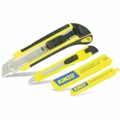 NO NAME Universalmesser-Set, 2-teilig, Inkl. Ersatzklingen, Gelb